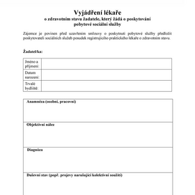 Vyjádření Lékaře