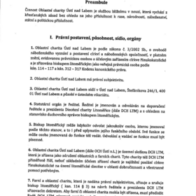 Stanovy Charity Ústí nad Labem