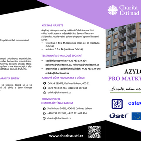 Leták Azylový Dům pro matky s dětmi