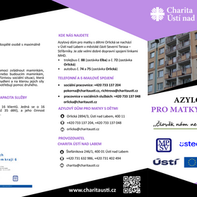 Leták Azylový Dům pro matky s dětmi